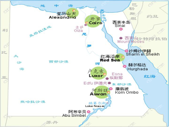 埃及金字塔的位置图片