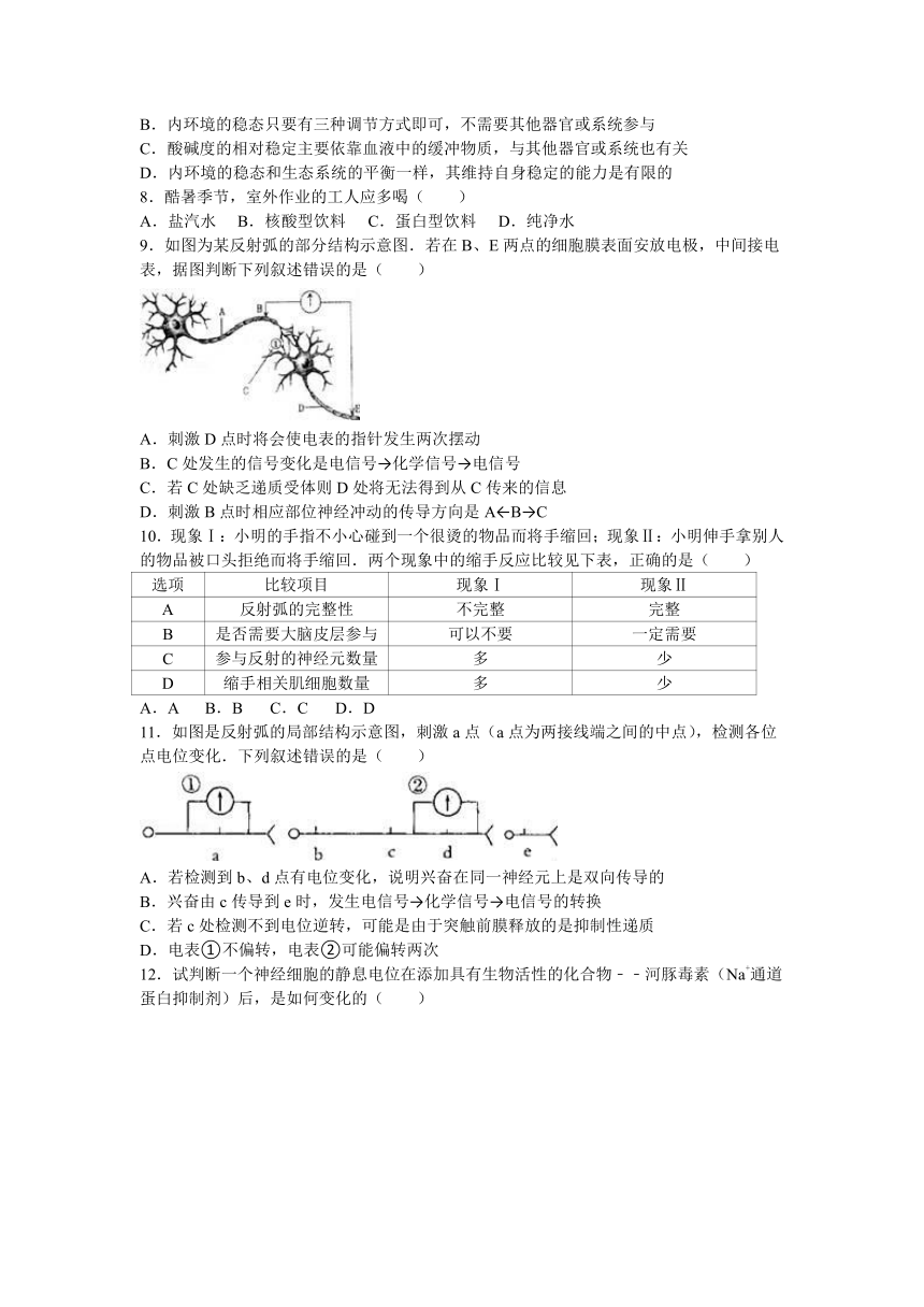 陕西省延安市黄陵中学2016-2017学年高二（上）期中生物试卷（重点班）（解析版）