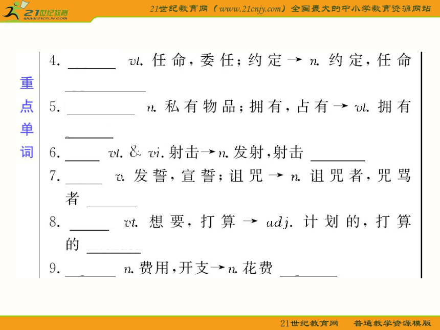 【北师大版】2011届高考英语第一轮复习unit 23 conflict