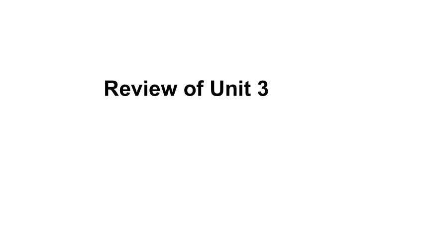 人教精通版（三年级起点）三年级上册Review of Unit 3复习课件（29张PPT)