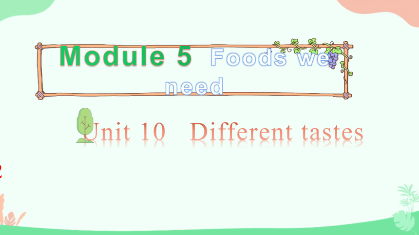 Module 5 Unit 10 Different tastes 第二课时课件(共13张PPT)