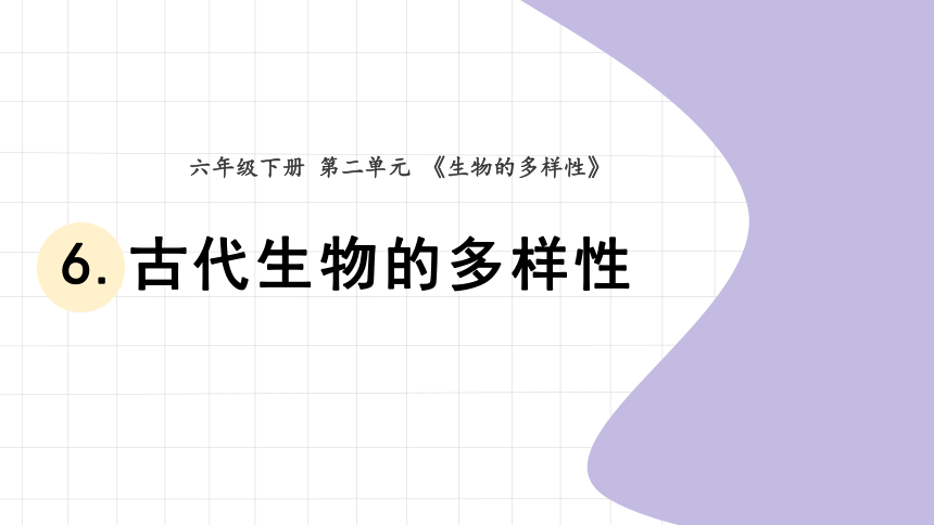 教科版2017秋六年級下冊26古代生物的多樣性課件7張ppt