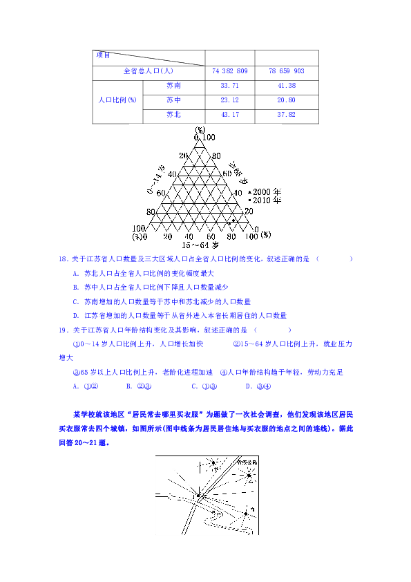 重庆大学城第一中学校2018-2019学年高一下学期期中考试地理试题