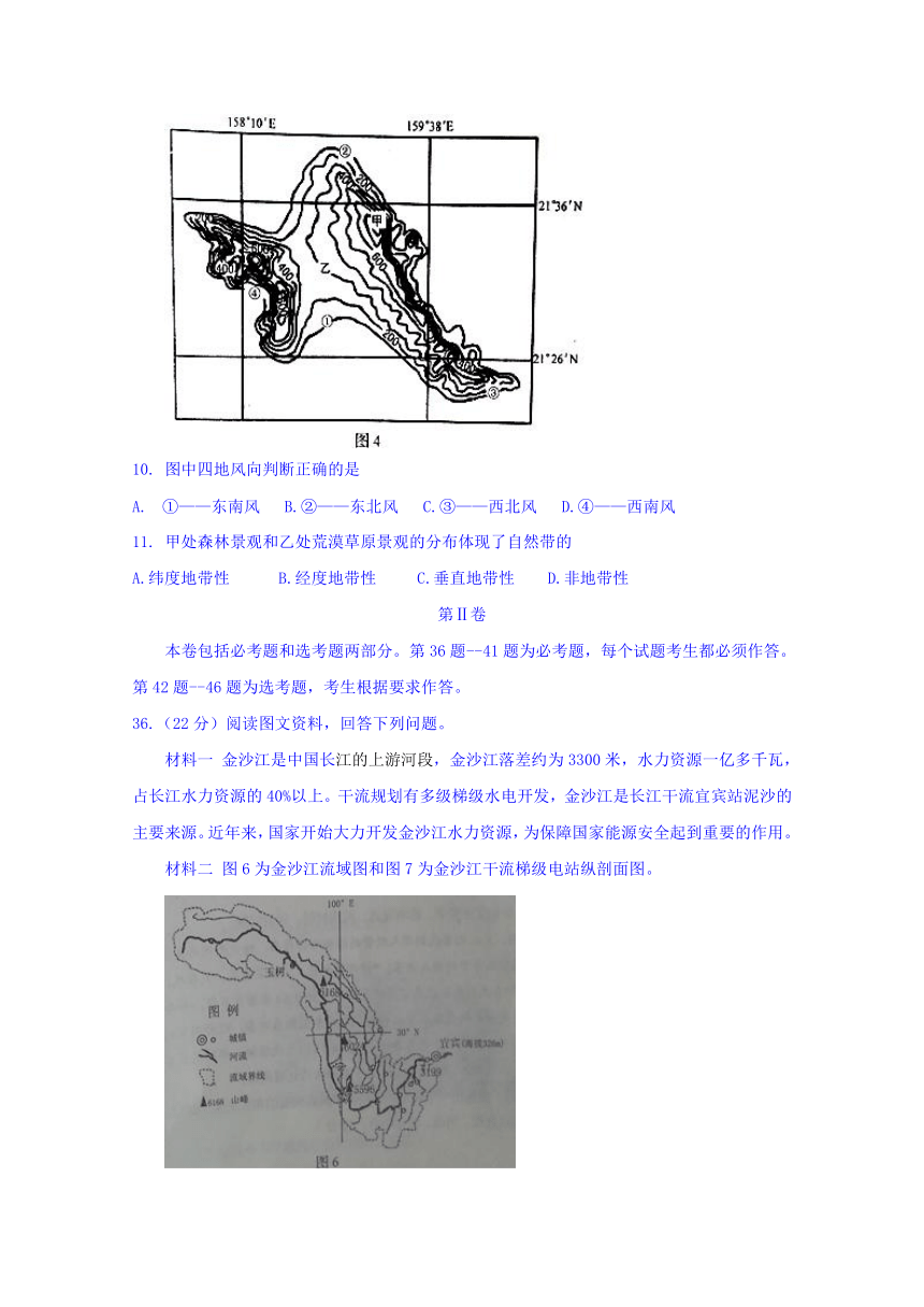 吉林省长春市2017届高三下学期第二次模拟考试文综地理试题 Word版含答案