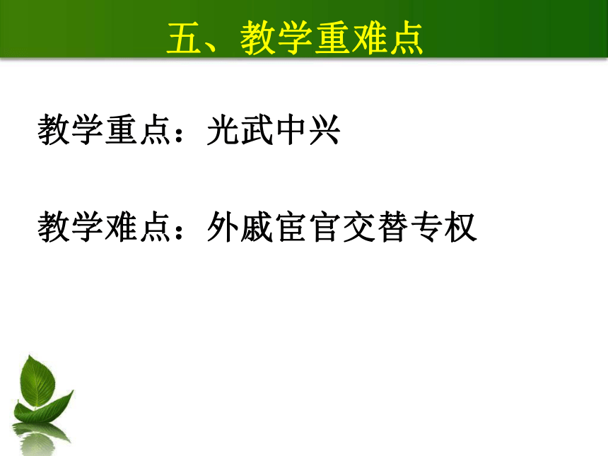 人教版新版七上第13课 东汉的兴亡 说课课件（30张）