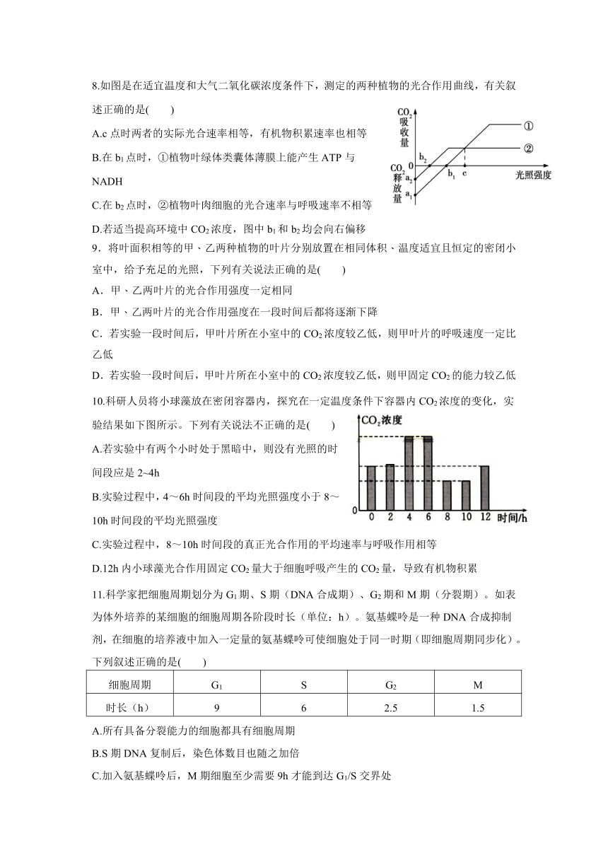 江西省抚州市崇仁县第二中学2022-2023学年高三上学期第二次月考生物试题（word版含答案）-21世纪教育网