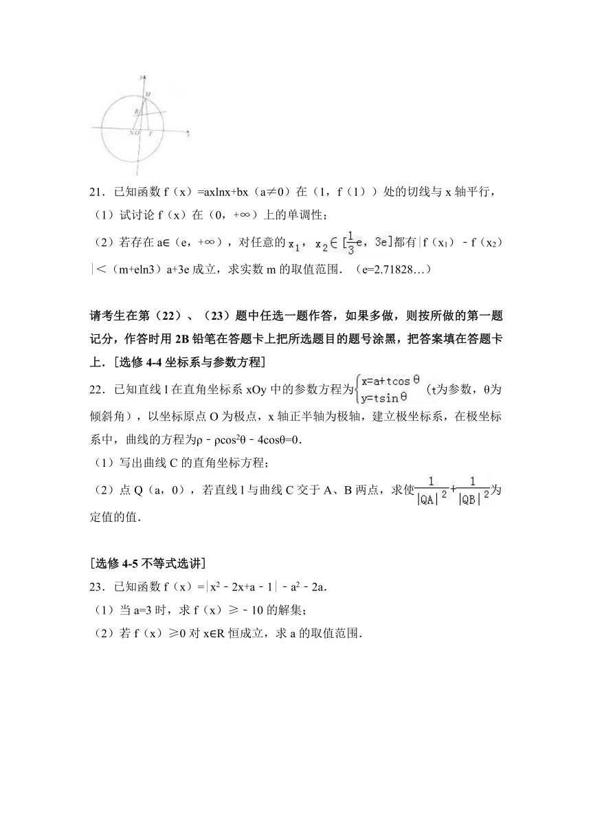 2017年河北省张家口市高考数学模拟试卷（文科）（4月份）（解析版）
