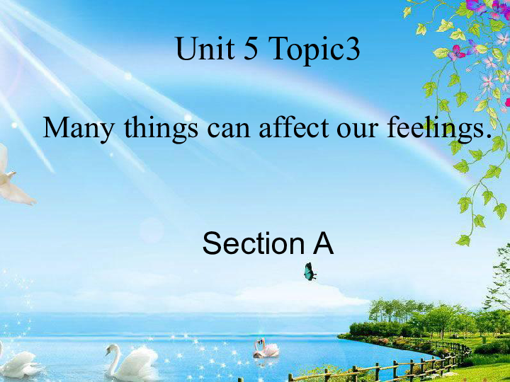 Unit 5 Feeling excited Topic 3 Many things can affect our feelings.Section A 课件27张PPT