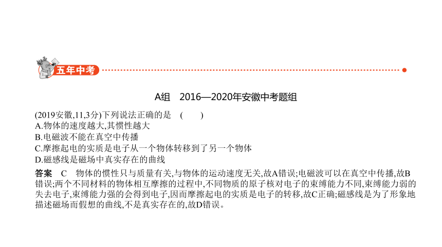 2021物理中考复习安徽专用 专题十六　信息、材料、能源与可持续发展课件（48张）