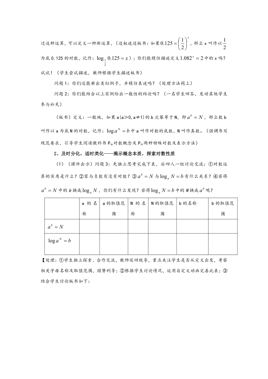 高一数学精品教案：对数及其运算（北师大版必修1）