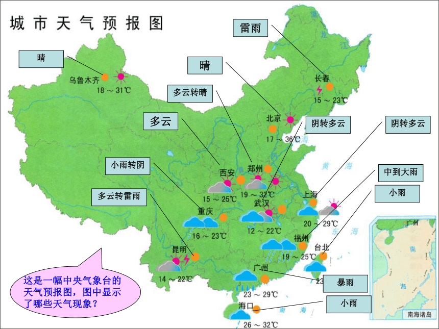 《我们关心天气》 课件