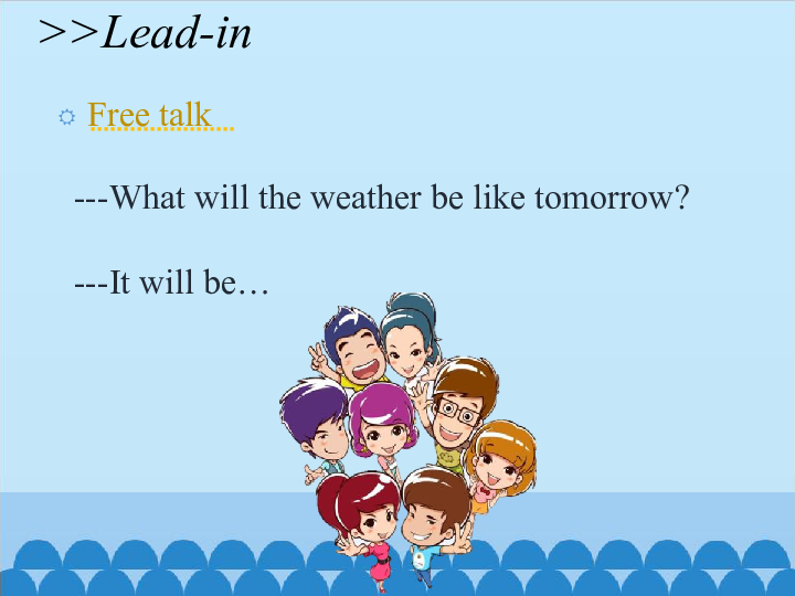 Lesson 3 It will be sunny this Sunday 第二课时课件(共18张PPT)