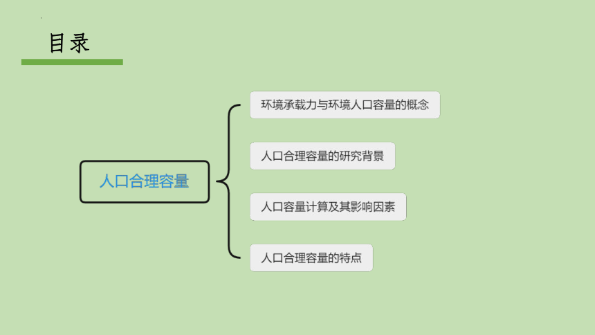 人口容量並不是一個國家或地區需要達到的人口數量,人口控制目標應