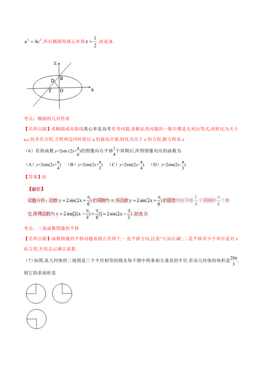 2016年高考新课标Ⅰ卷文数试题解析（精编版）