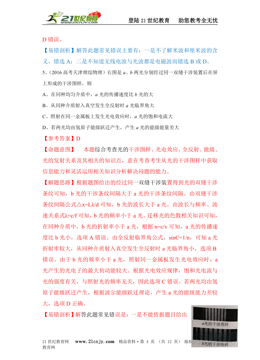 2016高考物理试题分类解析17