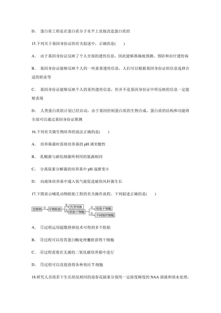 云南省曲靖市宣威市第八中学2017-2018学年高二下学期3月份月考生物试题