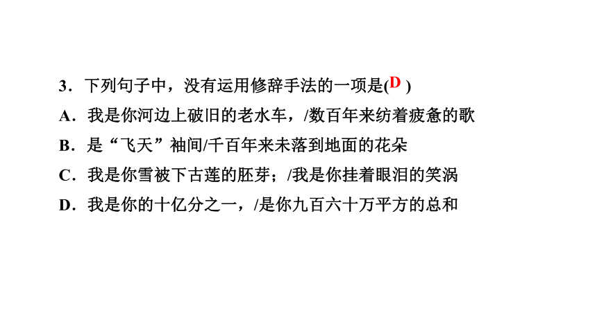 辽宁省2020-2021学年九年级语文下册1．祖国啊，我亲爱的祖国 讲练课件(共21张PPT)