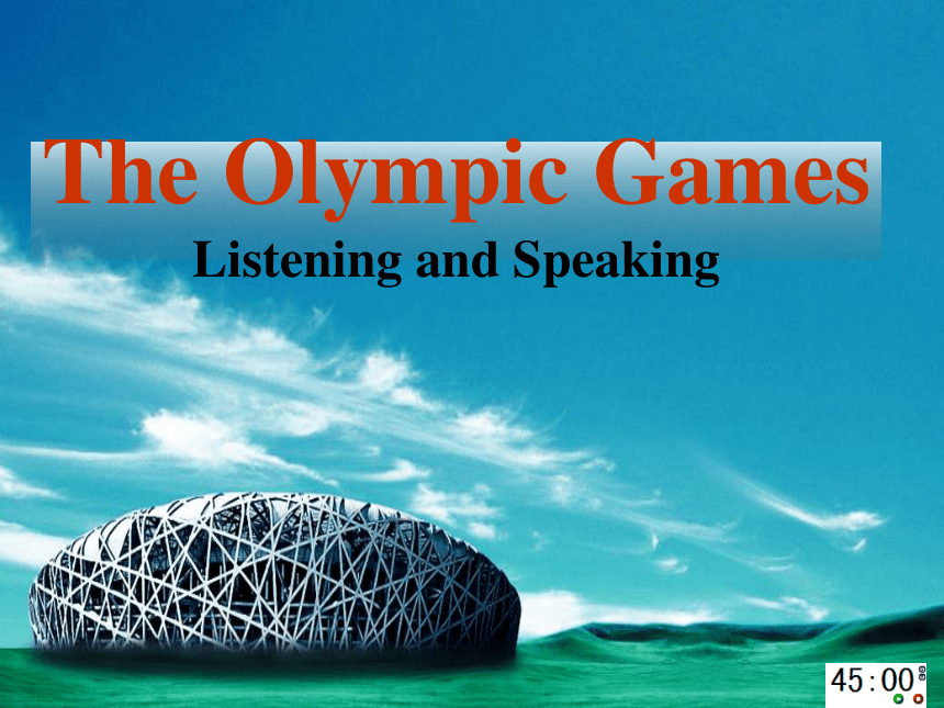 公开课Unit 2 The Olympic Games listening and speaking