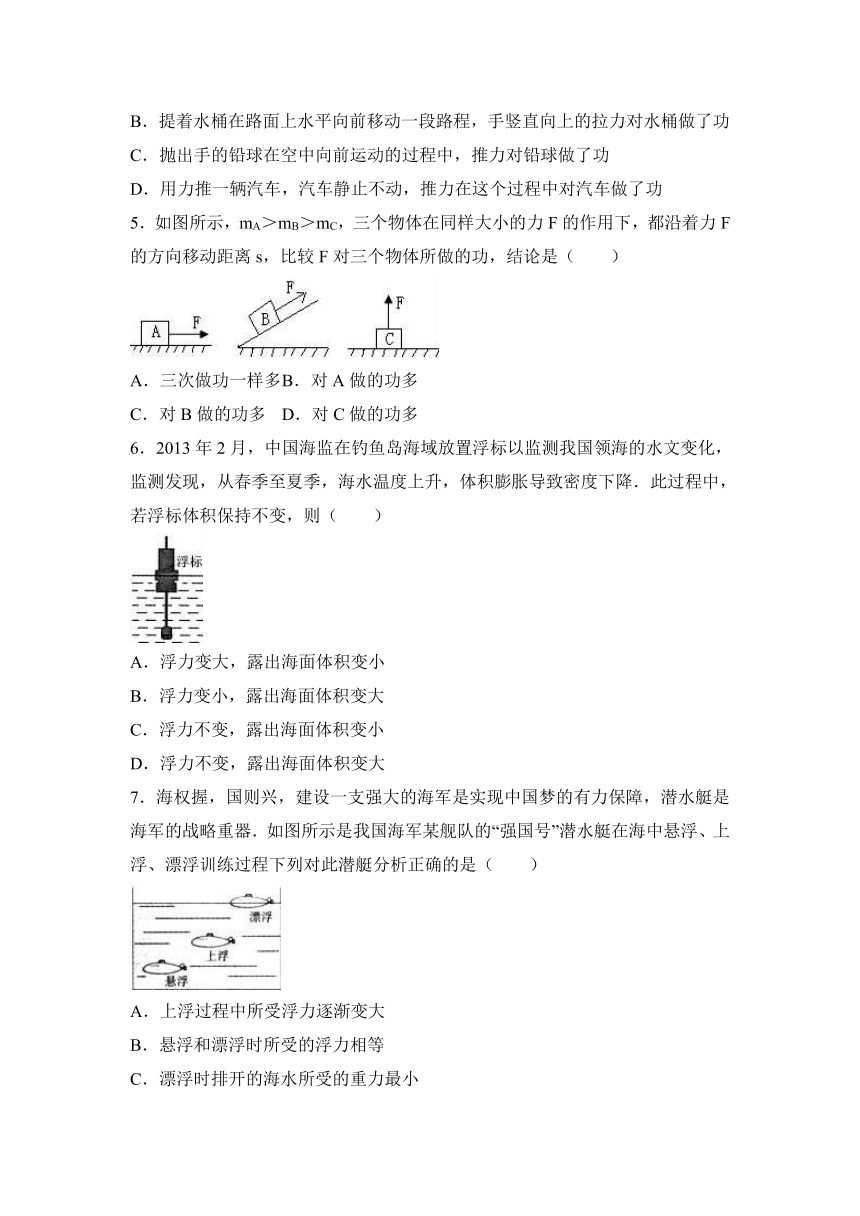 河北省石家庄市栾城区2016-2017学年八年级（下）期末物理试卷（解析版）