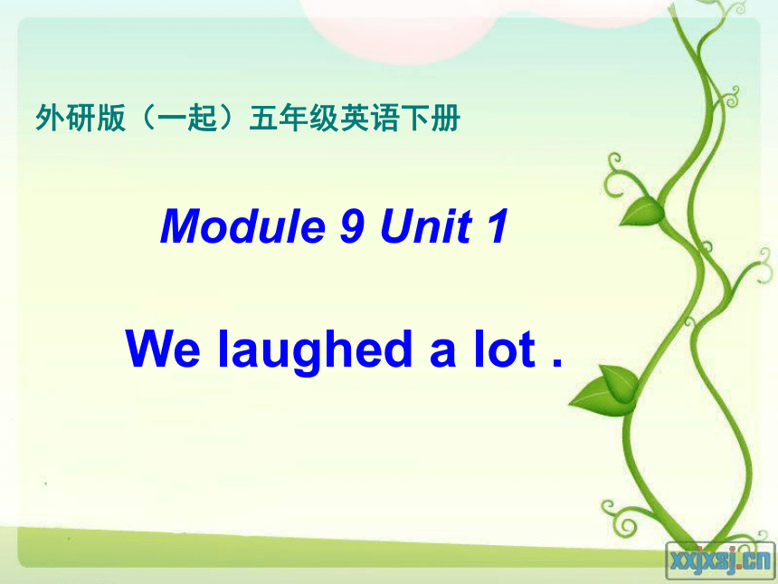 小学英语外研版(一年级起点)五年级下册Module 9 Unit 1 We laughed a lot课件