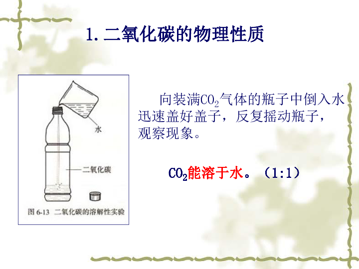 粤教版九上化学  5.3 二氧化碳的性质和制法 课件（19张PPT）