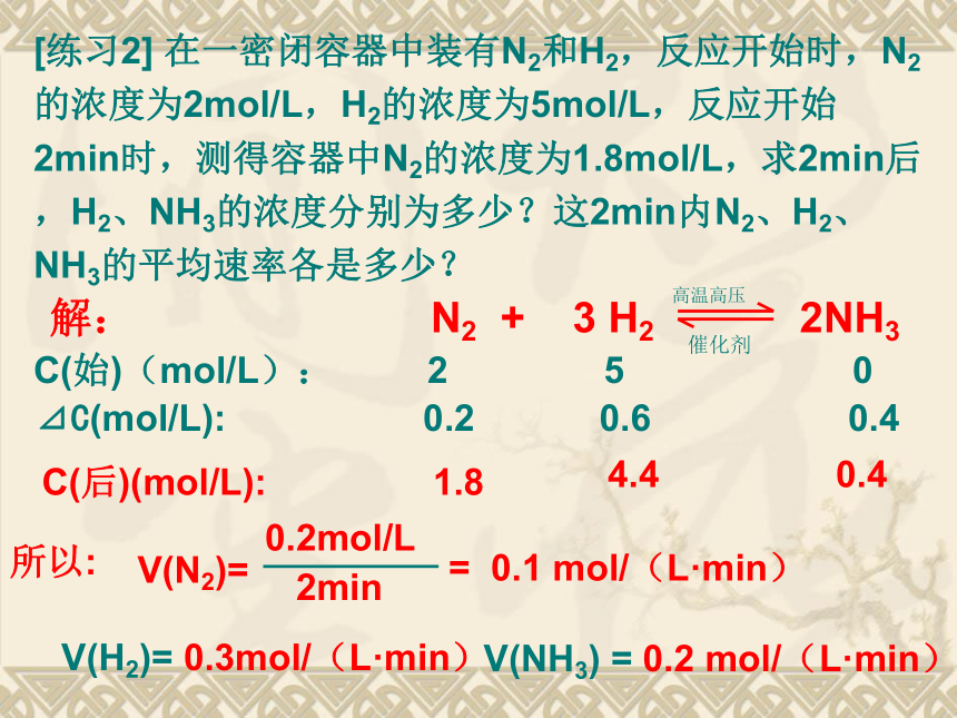 高中化学 必修二 人教版 2.3 化学反应的速率和限度 课件（共43张PPT）