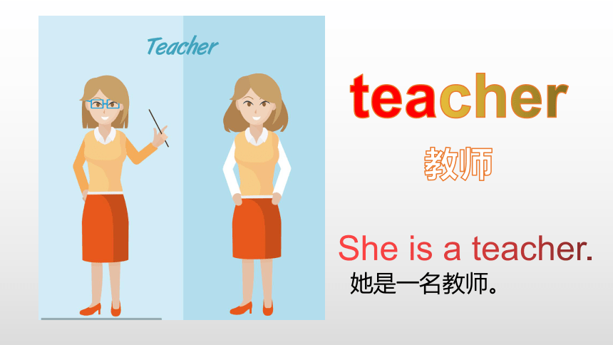 广州教科版 二下 Unit2 I want to be a teacher period1 课件 (共24张PPT)