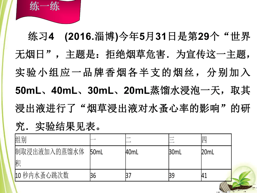 浙江省2018年中考科学系统复习专题11人、健康与环境