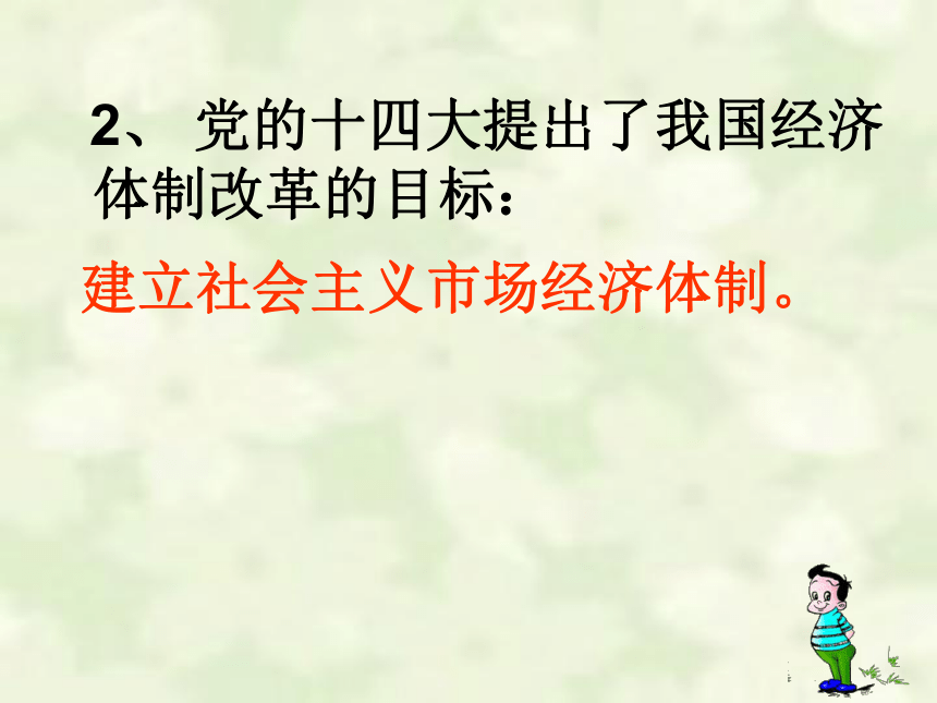 发展社会主义市场经济