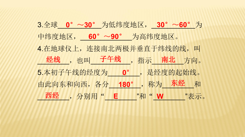 人教版七上课件1.1地球和地球仪（第2课时）