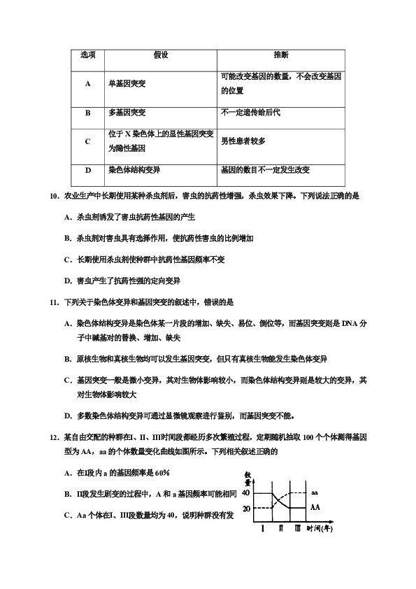 天津七校2020届高三上学期期中联考生物试题 PDF版