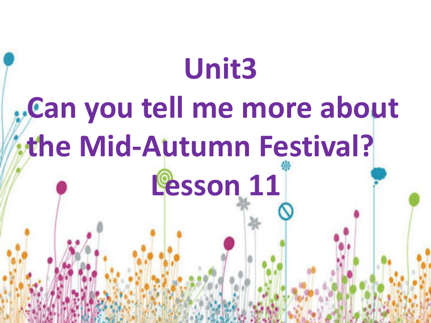 Unit3 Can you tell me more about the Mid-Autumn Festival Lesson11 课件+素材