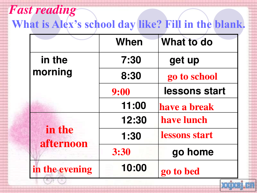 Module 5 My school day Unit 2.We start work at nine o’clock.课件（17张）