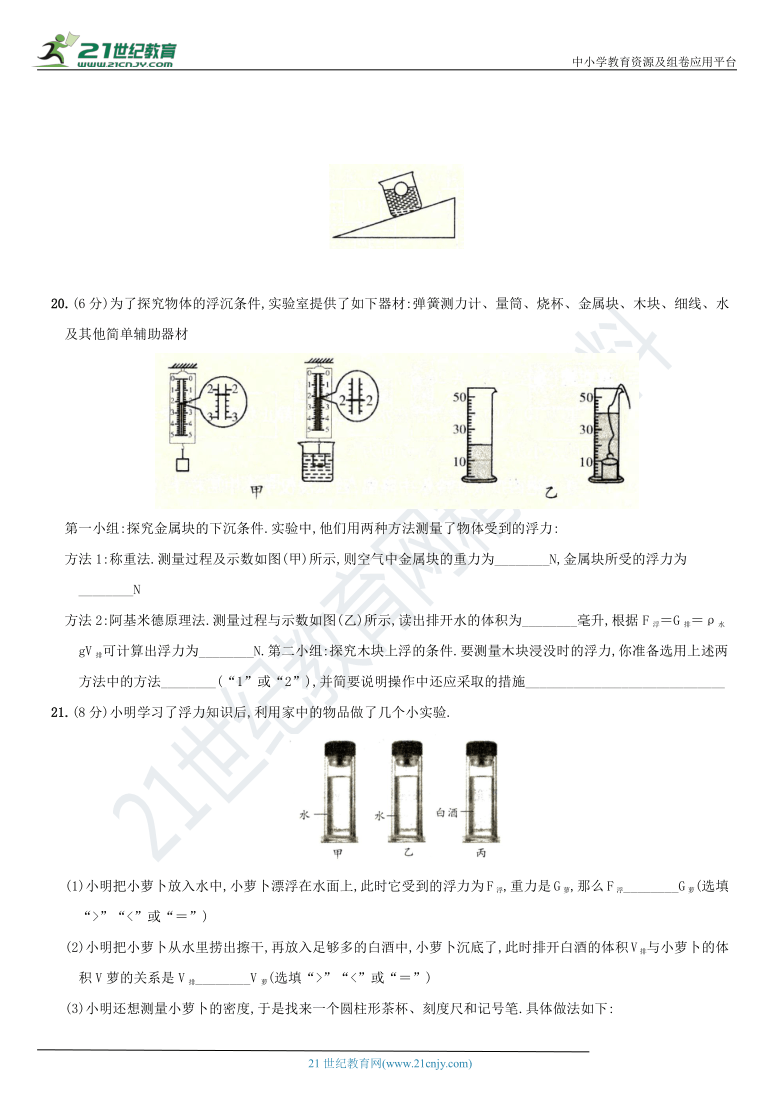 第十章  浮力－2020－2021学年度八年级物理下册备考期末高分必刷卷 有解析