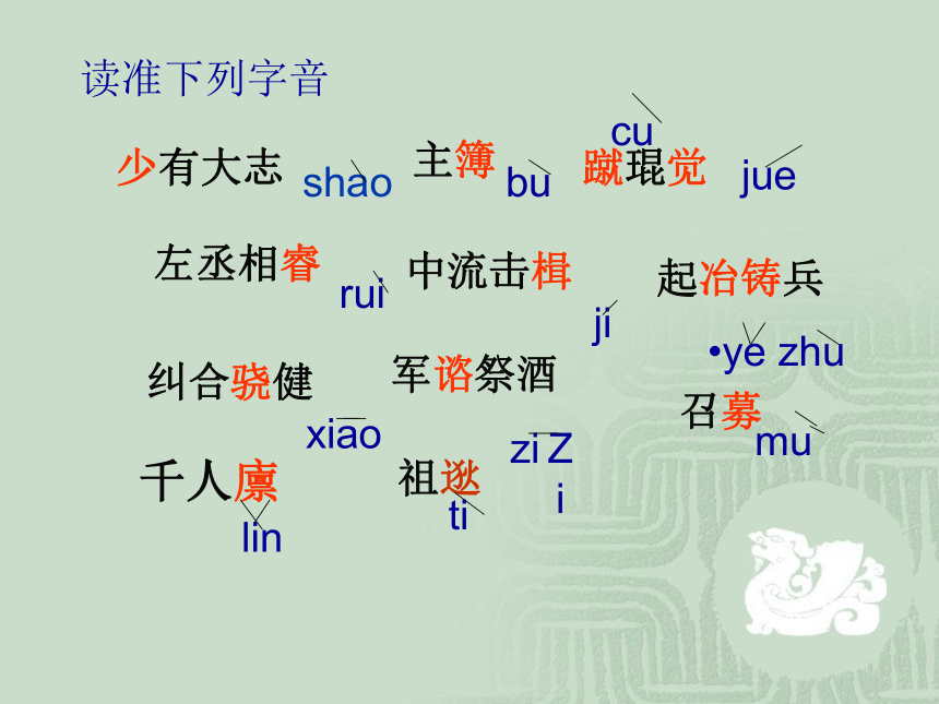 2015-2016学年度北京课改版七年级语文（下）第七单元第28课《祖逖》课件（40张PPT）