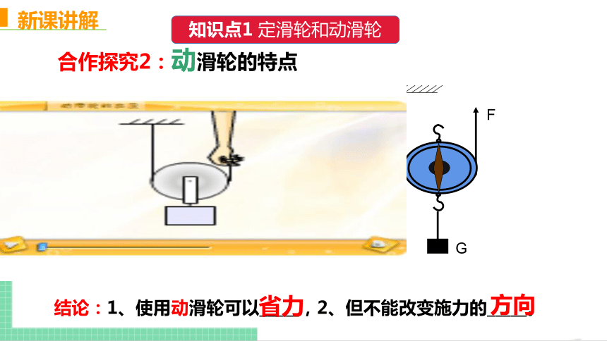 定滑輪左端繩子下端掛著相同的重物,若在定滑輪右端的繩子自由端分別