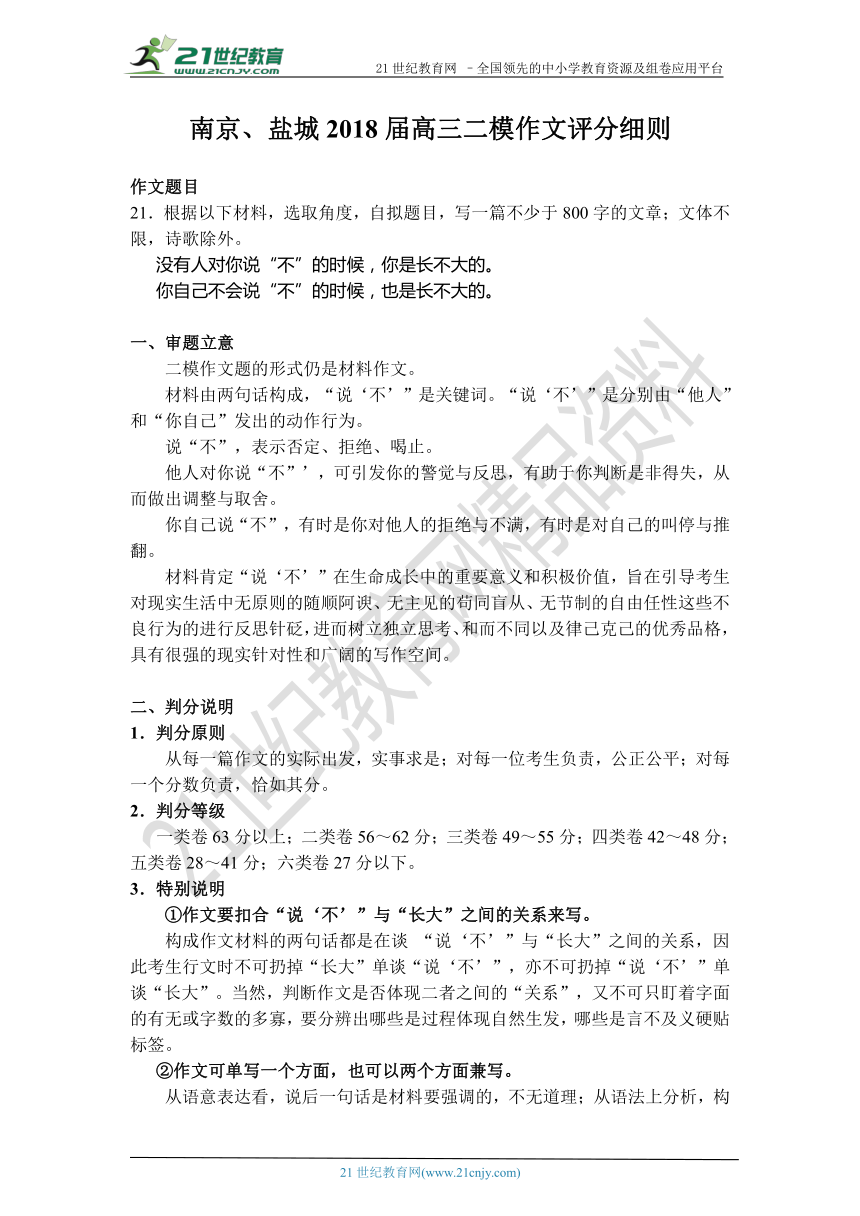 2018届江苏各大市高考一二模作文汇总