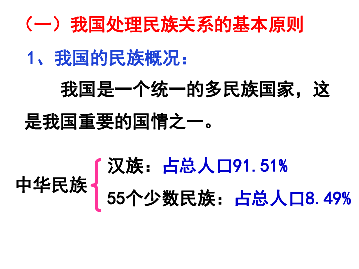 高中思想政治人教版政治生活7.1处理民族关系的原则 平等、团结、共同繁荣课件32张PPT