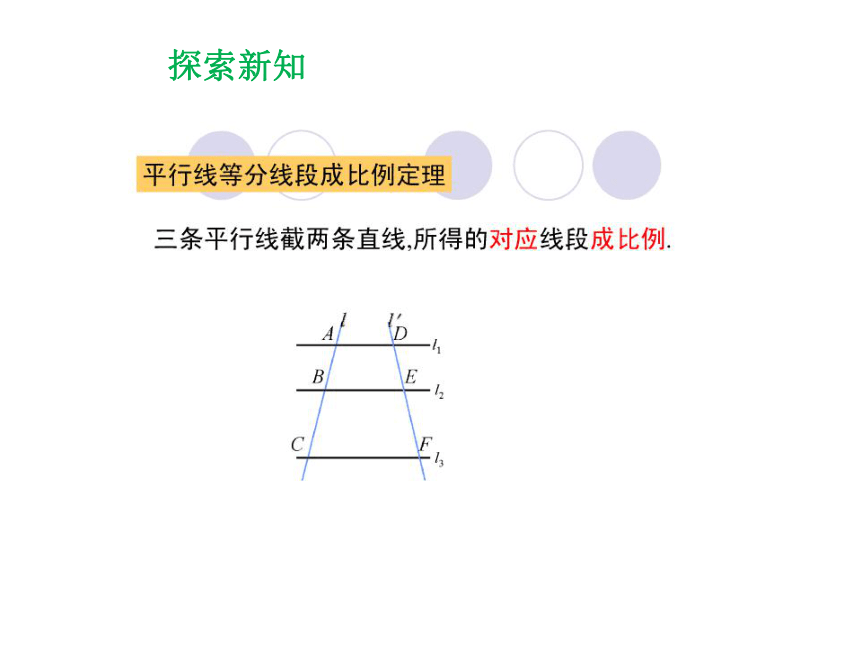 华师大版九年级数学上23.1.2《平行线分线段成比例》课件