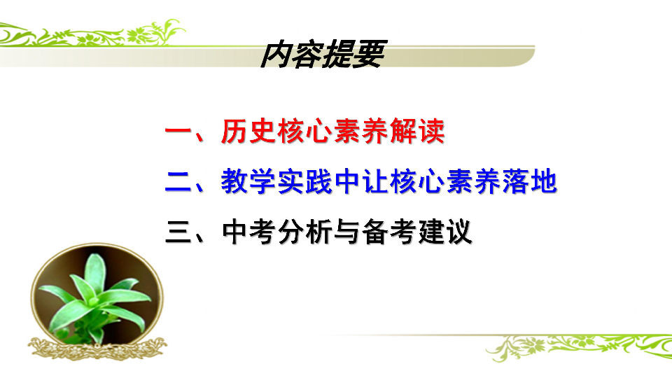 2019年河南中考历史分析会核心素养下的课堂实践与中考历史复习指导 （67ppt）