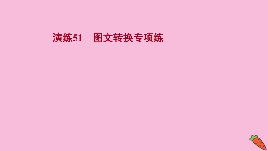 2022版高考语文人教版一轮复习课件：专题提升练 演练51 图文转换专项练（69张PPT）