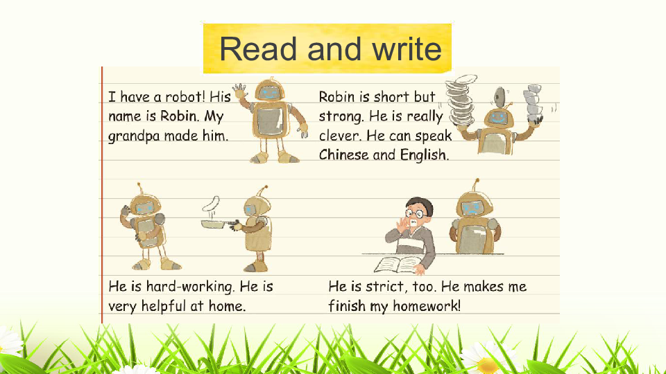 Unit 1 What's he like? PB Read and write 课件（18张PPT）