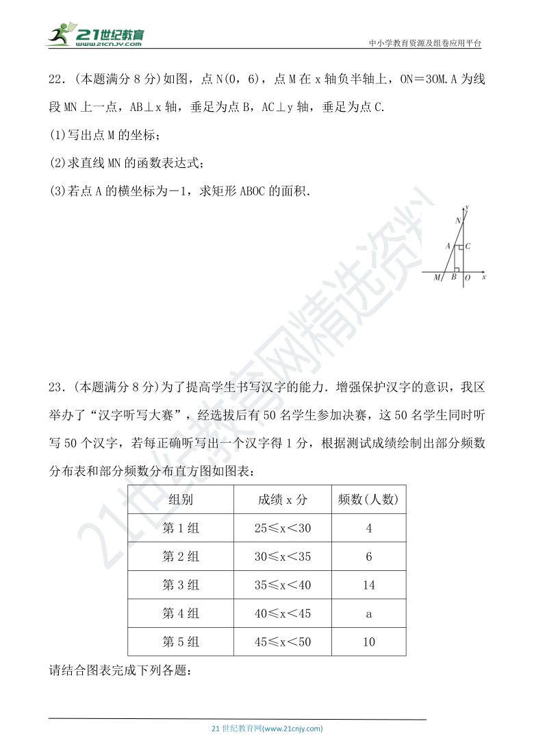 八年级数学下册 期末达标检测卷（二）（含答案）