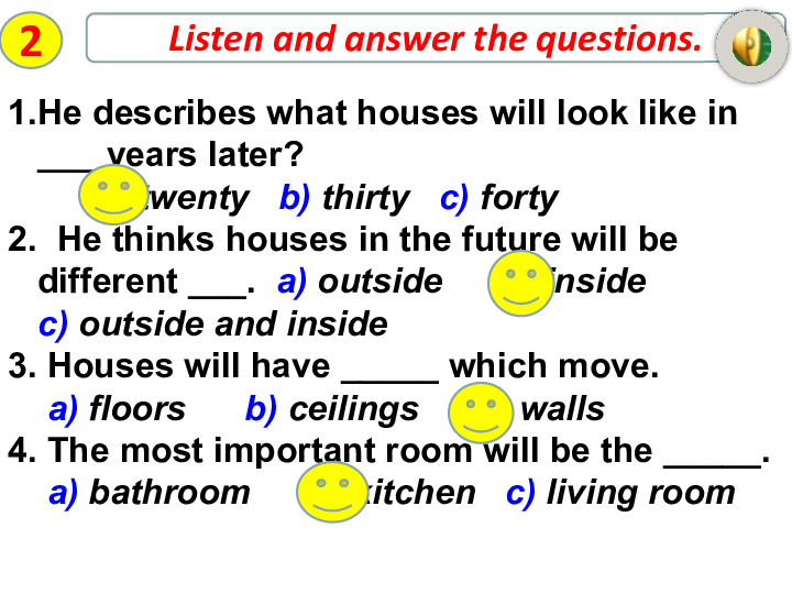 外研版高中英语必修4 Module 1 Life in the future Period3 listening and grammar课件(共32张PPT)