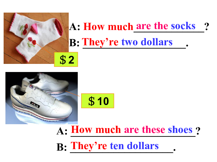 Unit 7 How much are these socks? Section B（2a-Self check）课件 (共41张PPT)