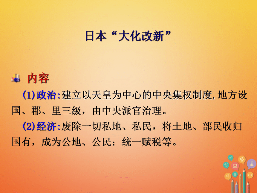 2018年秋九年级历史上册第四单元封建时代的亚洲国家第11课古代日本课件（18张ppt）