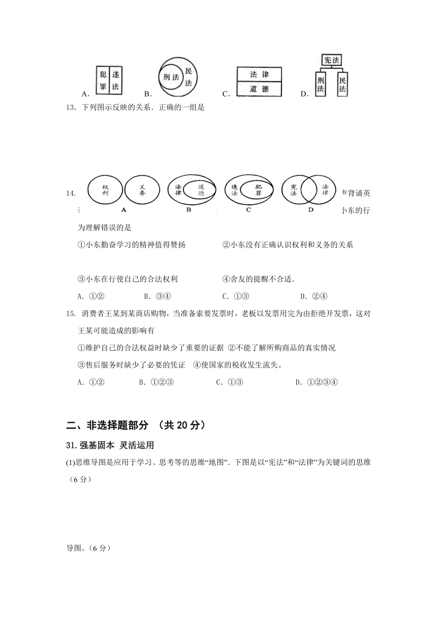 江苏省如皋市白蒲镇中学2016-2017学年八年级下学期期中考试政治试卷