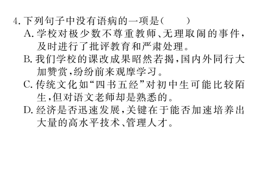 部编语文八年级下册期末检测卷B 课件