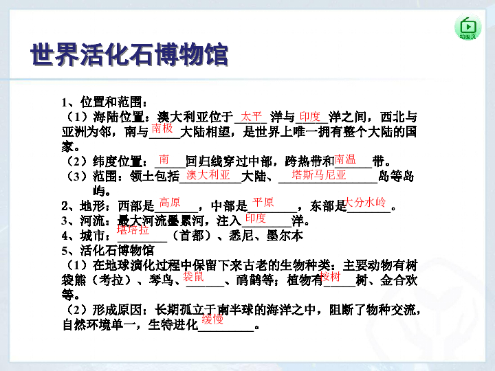 人教版七下地理  8.4澳大利亚 课件23张PPT