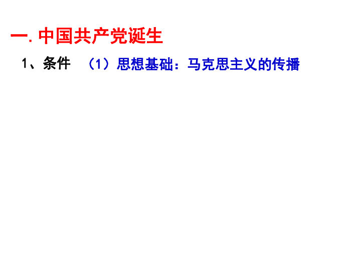 第14课中国共产党诞生  课件（31张PPT）